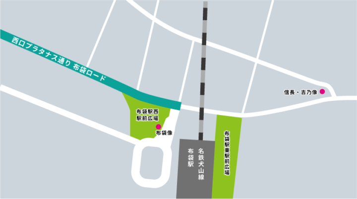 愛知県江南区布袋町 名鉄犬山線 布袋駅周辺